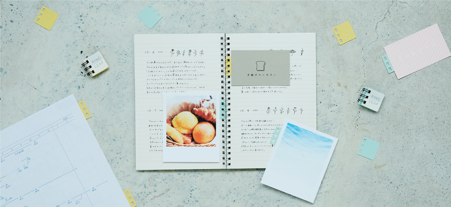 いつものリングノートに カードや書類 メモを つなげて 持てる リングリーフ 新発売 カンミ堂